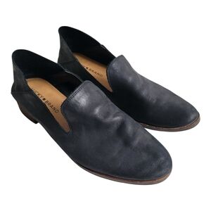 Lucky Brand Womens Black Leather Loafers Size 8M